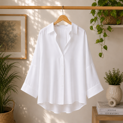 Blusa de manga ancha