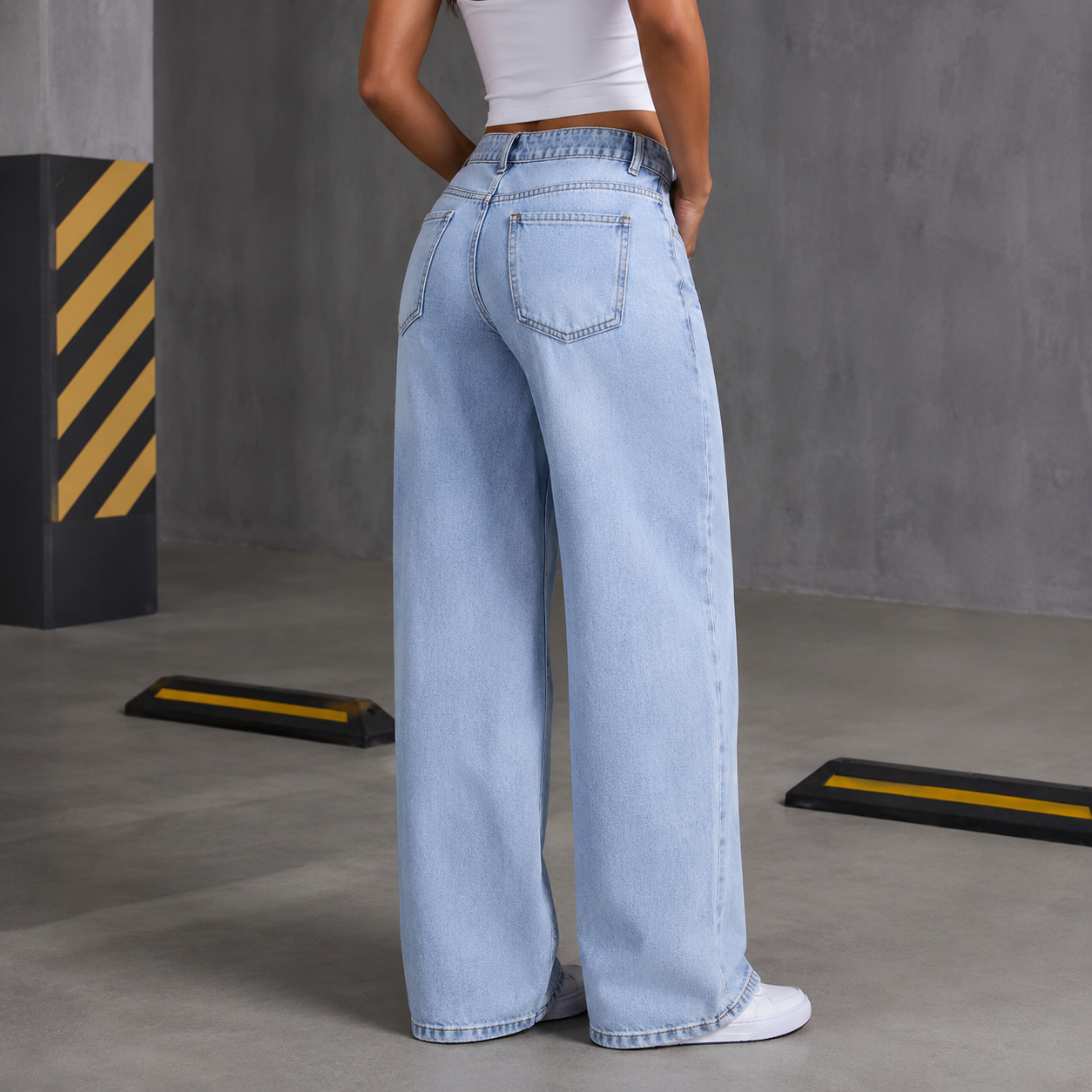 Pantalones Denim Wide