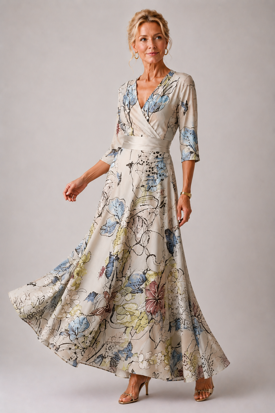 Ysa | Vestido chic con estampado floral