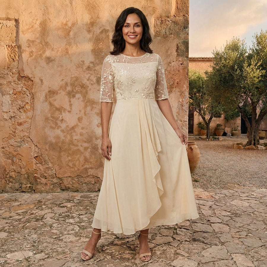 Moreau | Vestido de gasa elegante