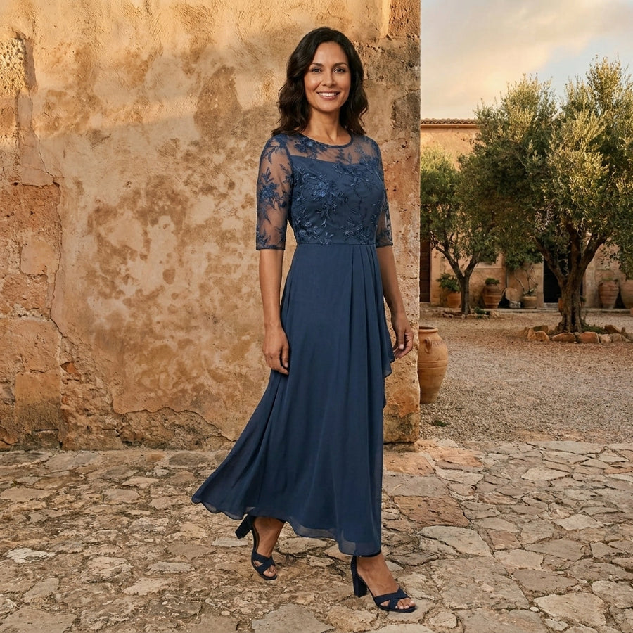 Moreau | Vestido de gasa elegante