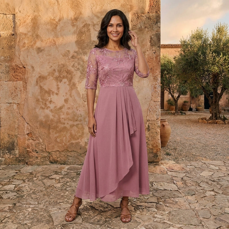 Moreau | Vestido de gasa elegante