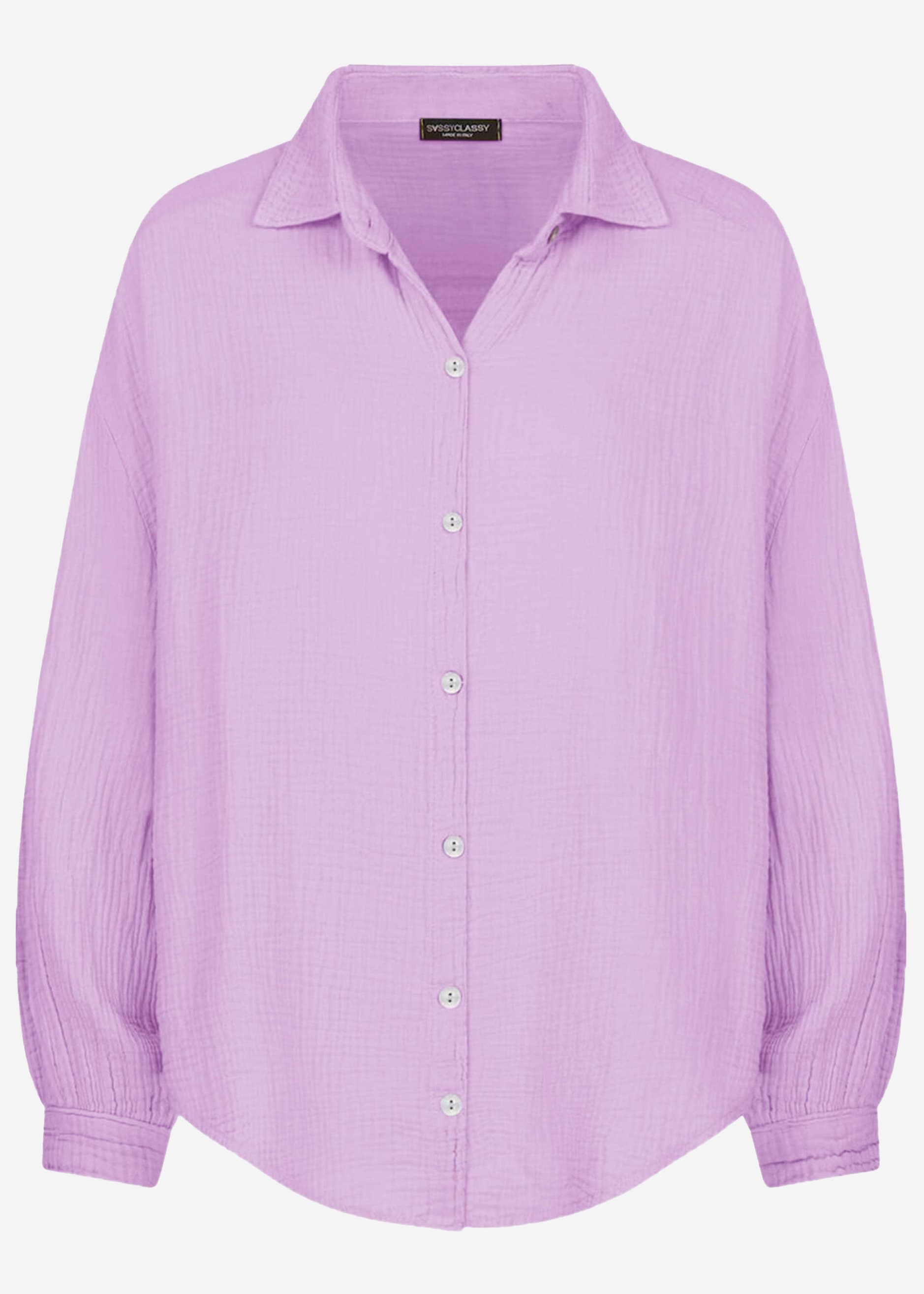 Emma | Blusa oversize de muselina · Lila