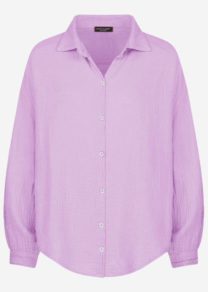 Emma | Blusa oversize de muselina · Lila
