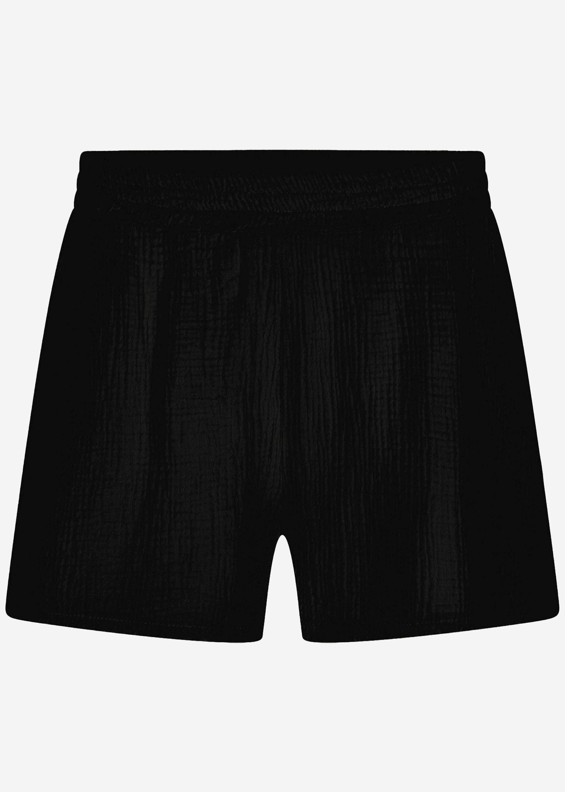 Bianca | Shorts de muselina · Negro