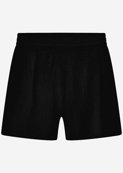 Bianca | Shorts de muselina · Negro