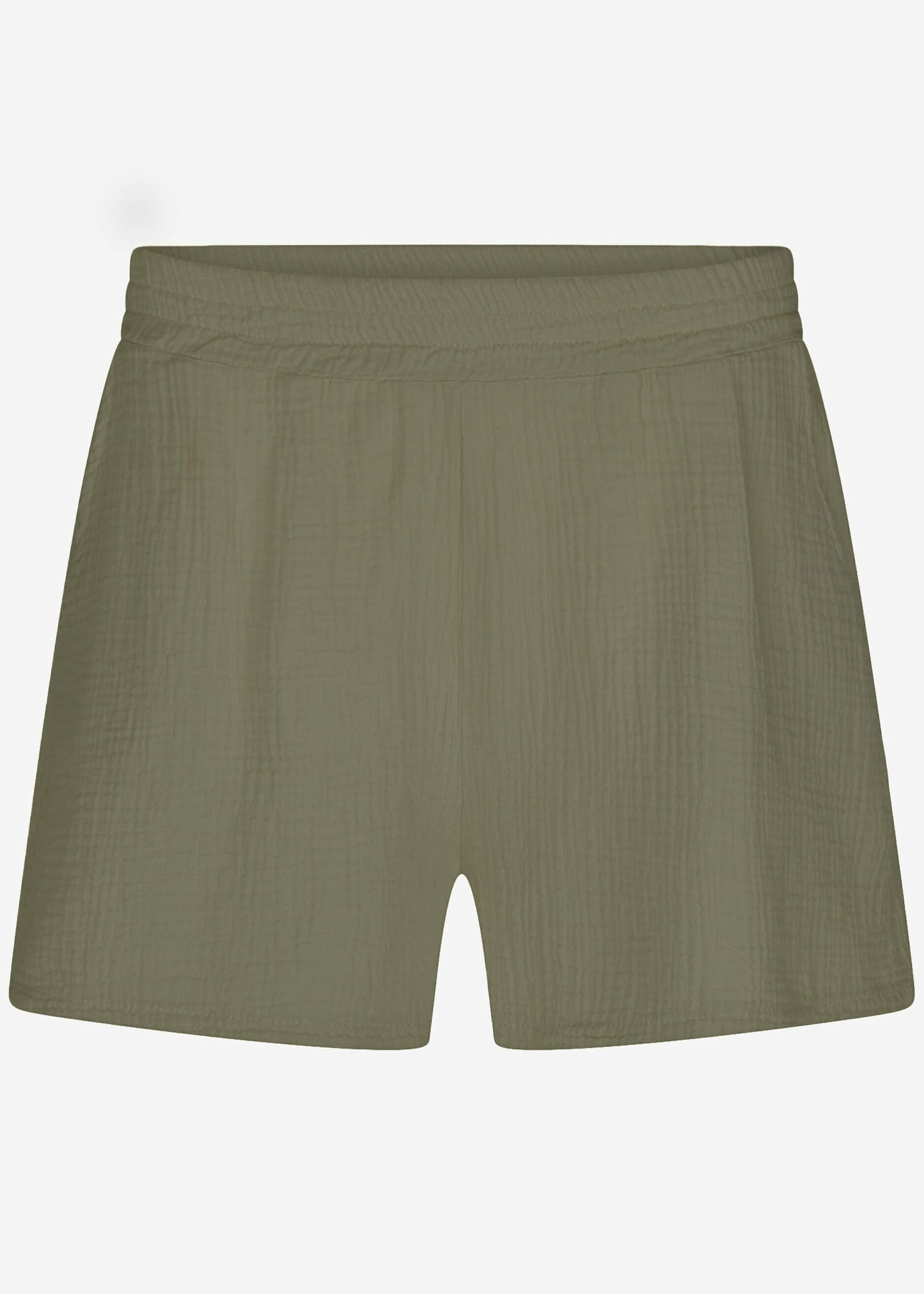 Bianca | Shorts de muselina · Caqui