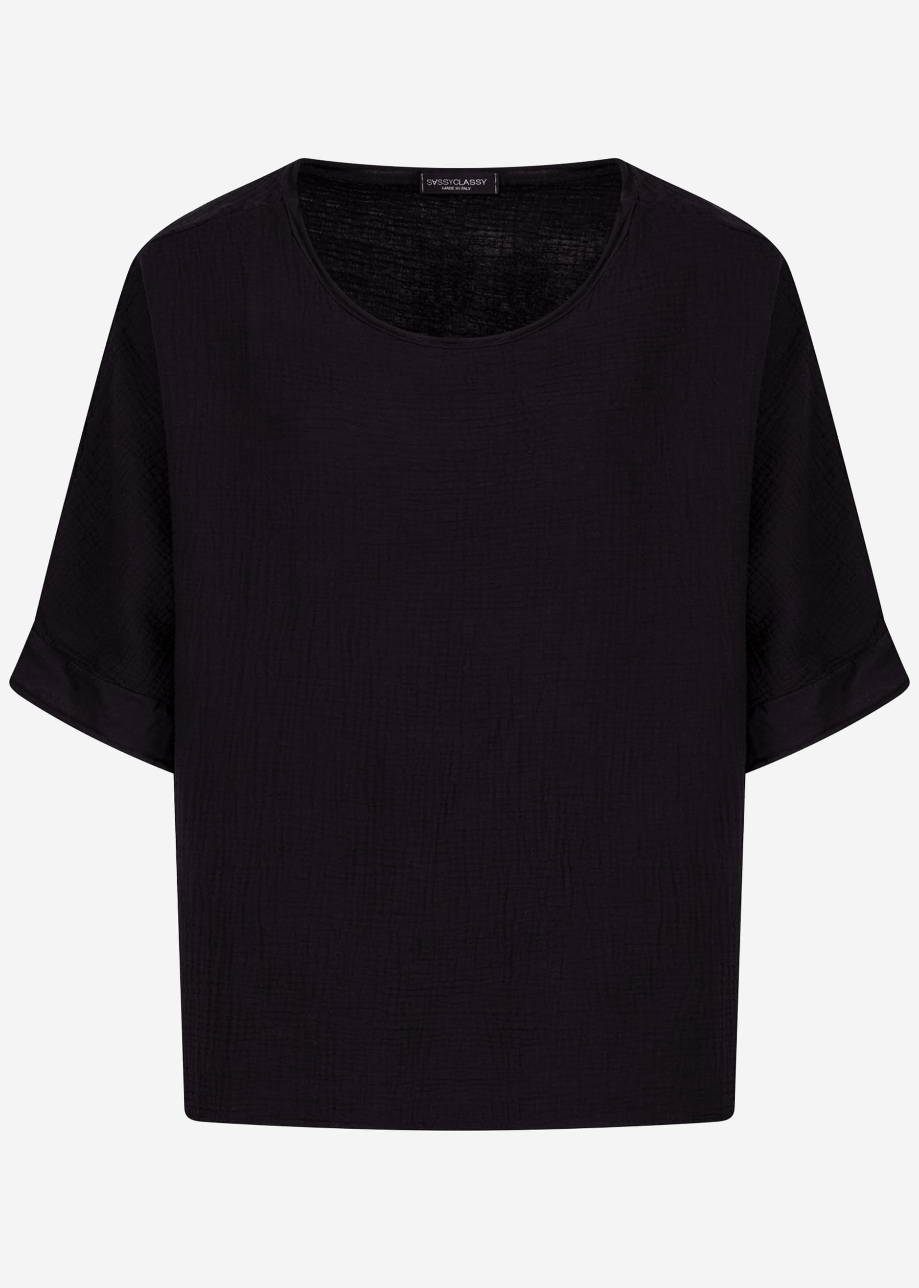 Vega | Camiseta de muselina · Negro
