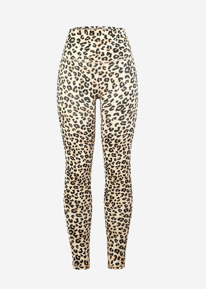 Nora | Leggings deportivos estampado leopardo · Beige