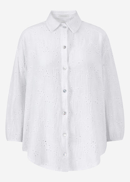 Naia | Blusa de muselina · Blanco