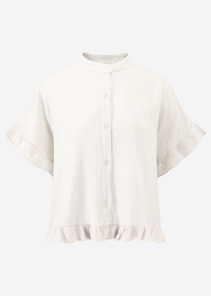 Clea | Blusa de muselina · Beige claro