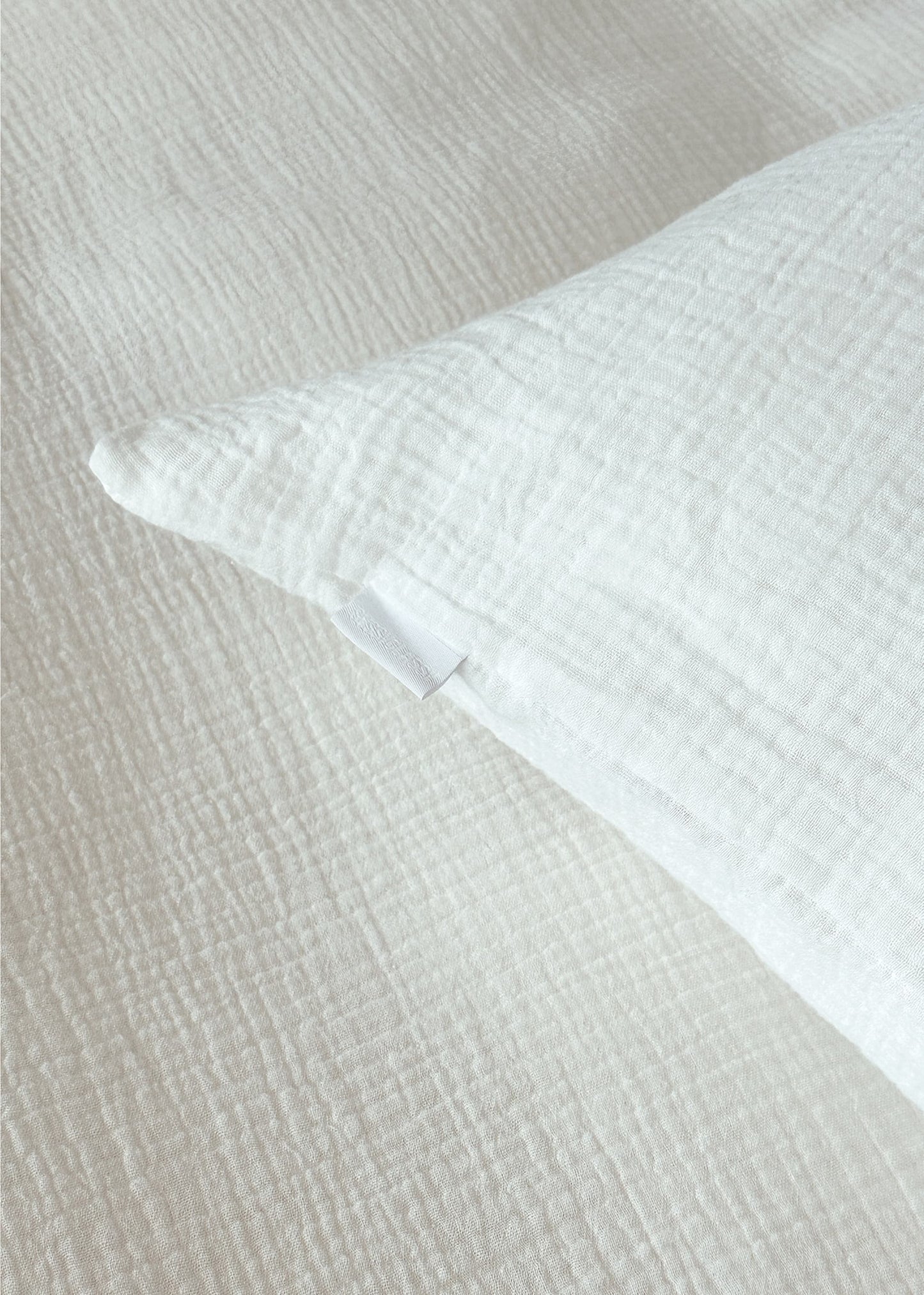 Ada | Ropa de cama de muselina · Blanco