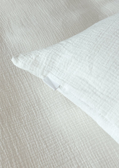 Ada | Ropa de cama de muselina · Blanco