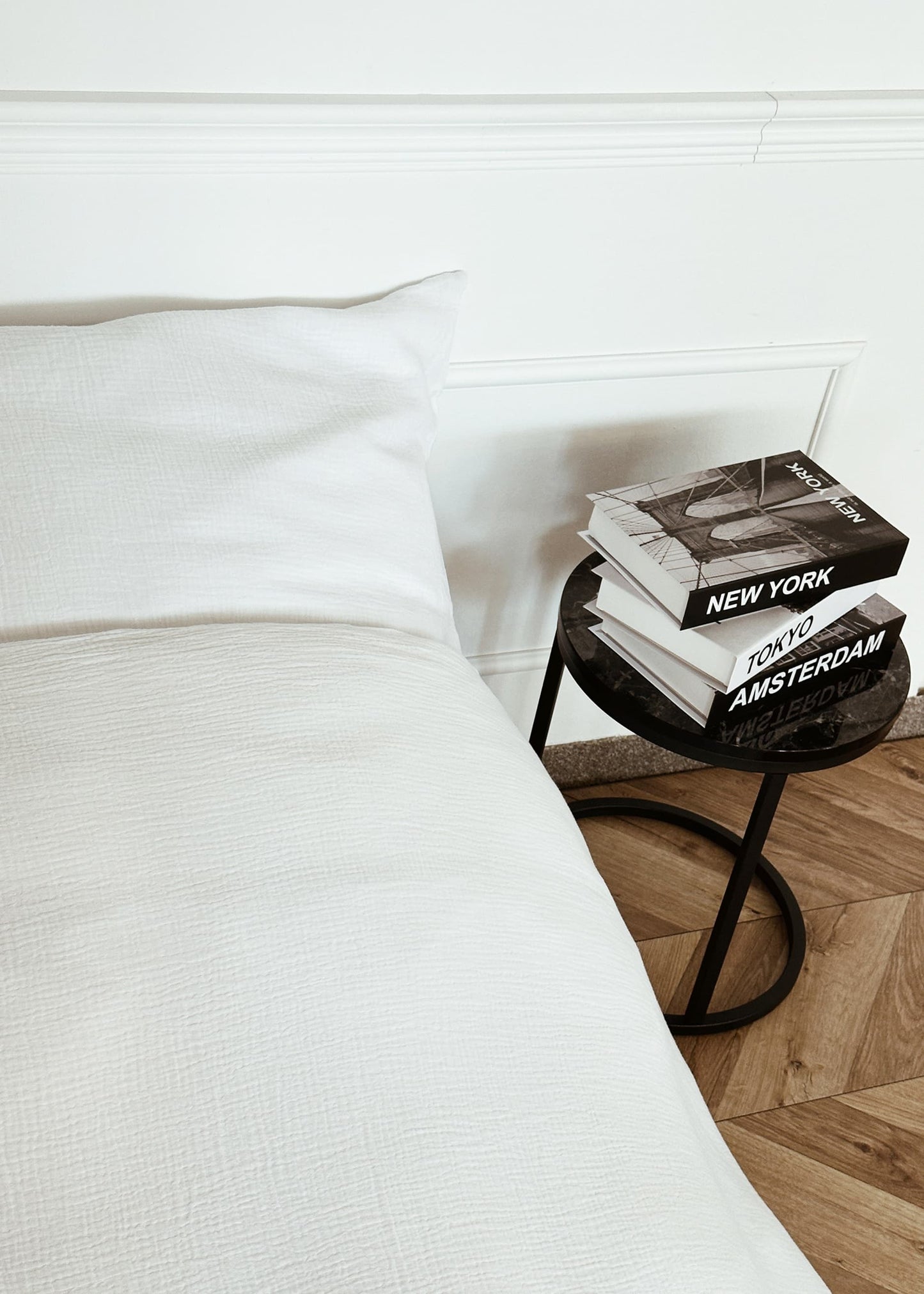 Ada | Ropa de cama de muselina · Blanco