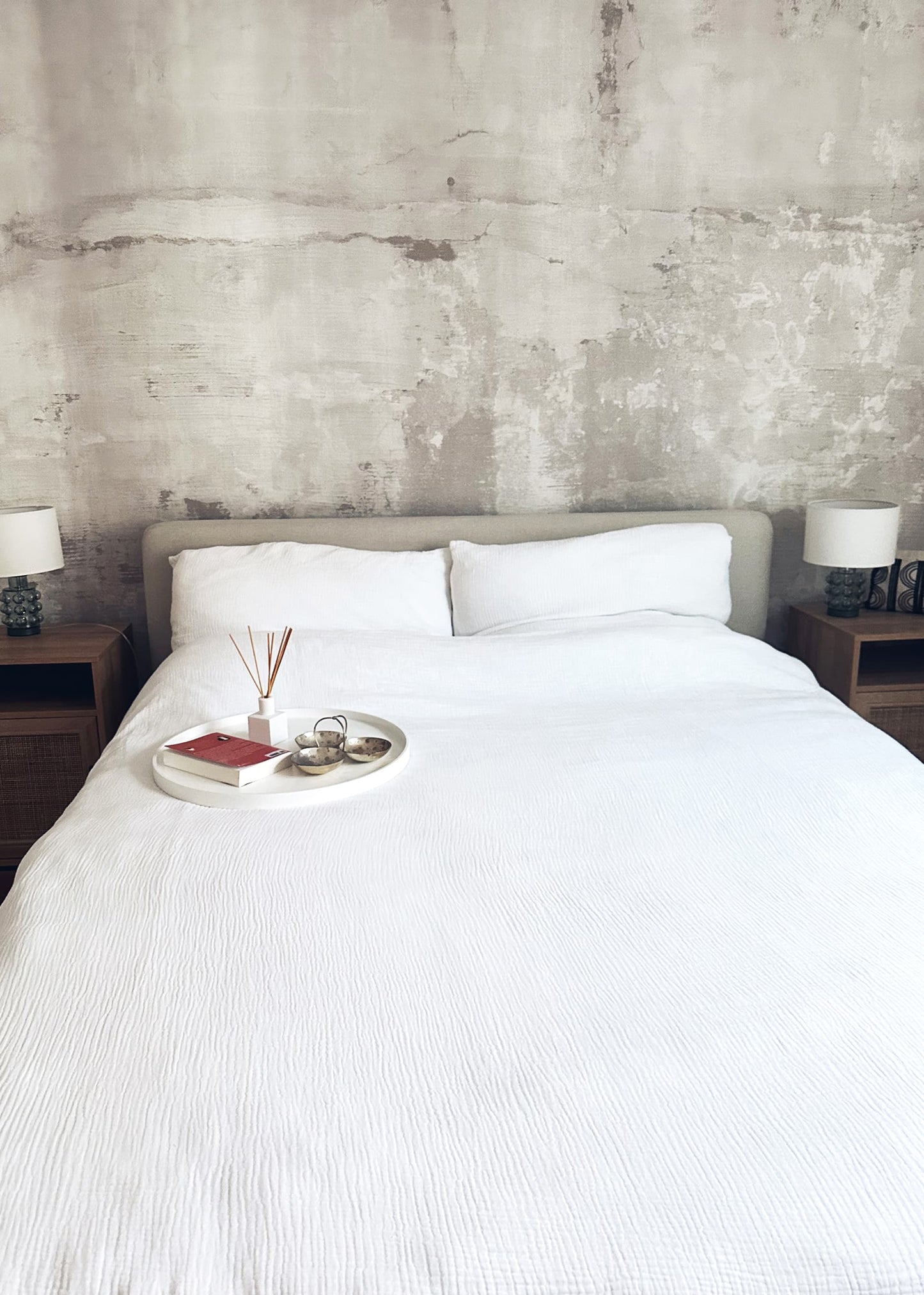 Ada | Ropa de cama de muselina · Blanco