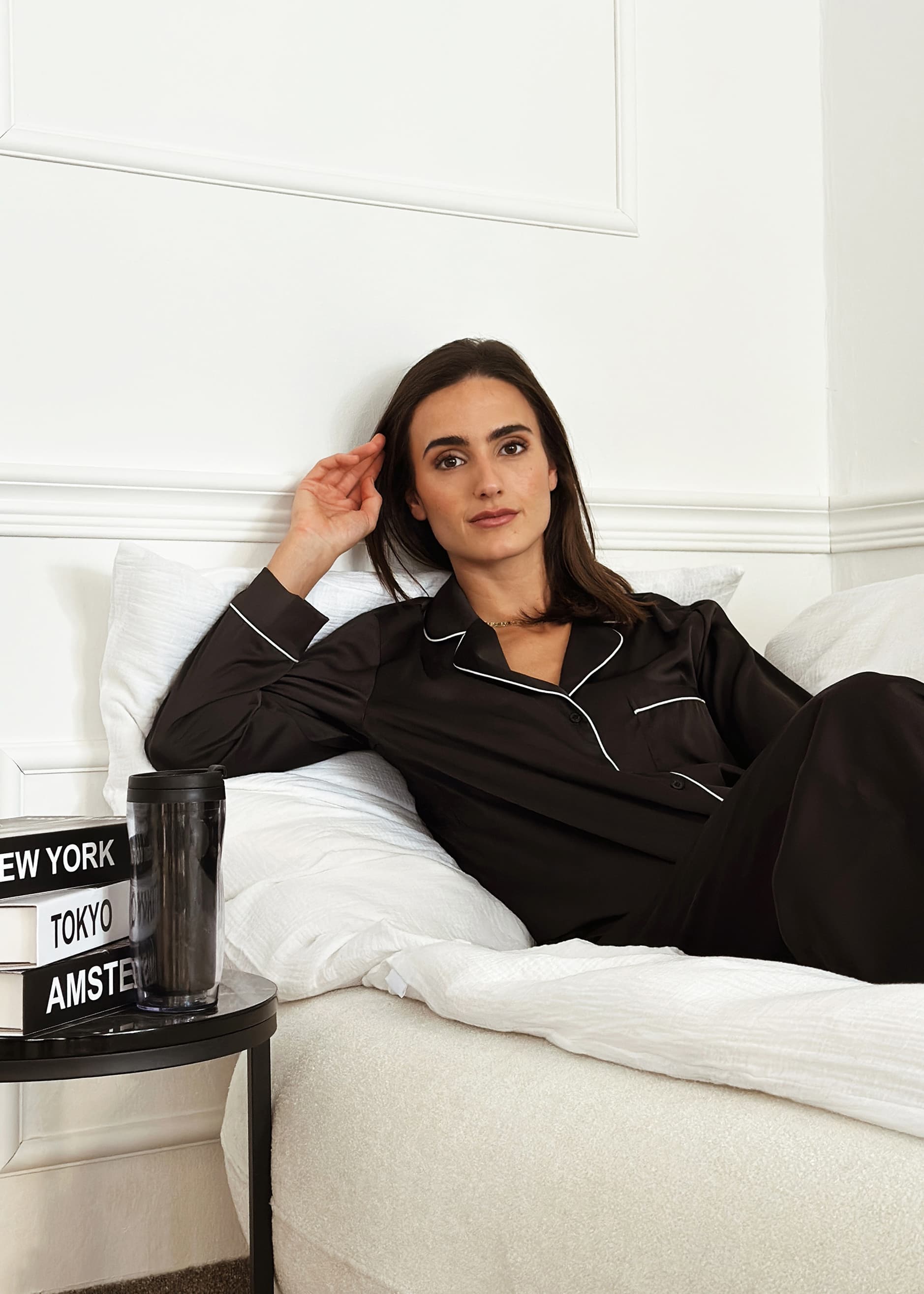 Ada | Ropa de cama de muselina · Blanco
