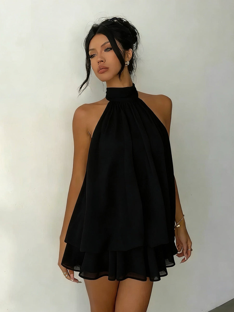 Plume | Vestido corto ligero y vaporoso con capas