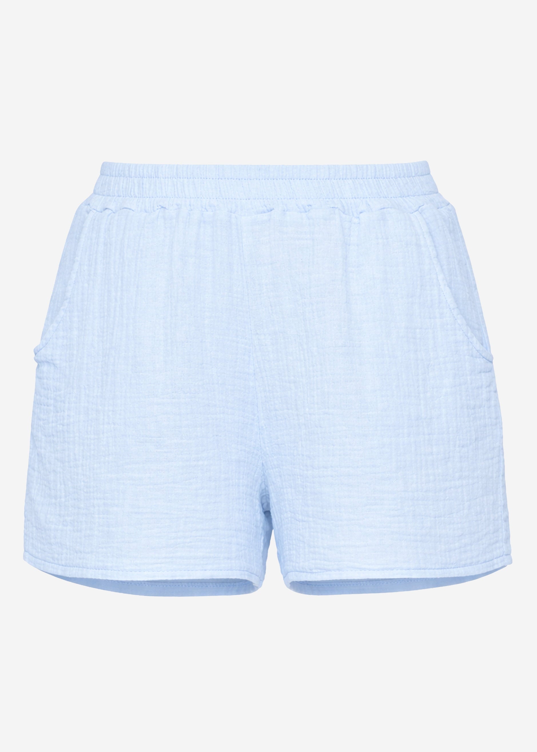 Bianca | Shorts de muselina · Azul claro
