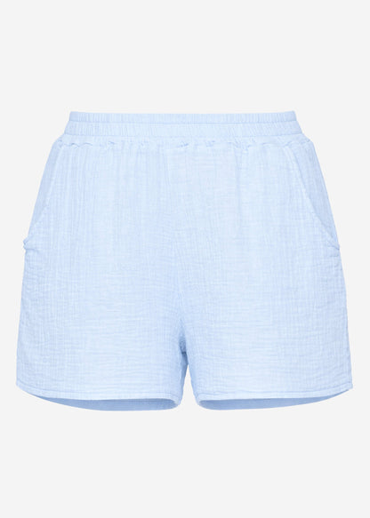 Bianca | Shorts de muselina · Azul claro