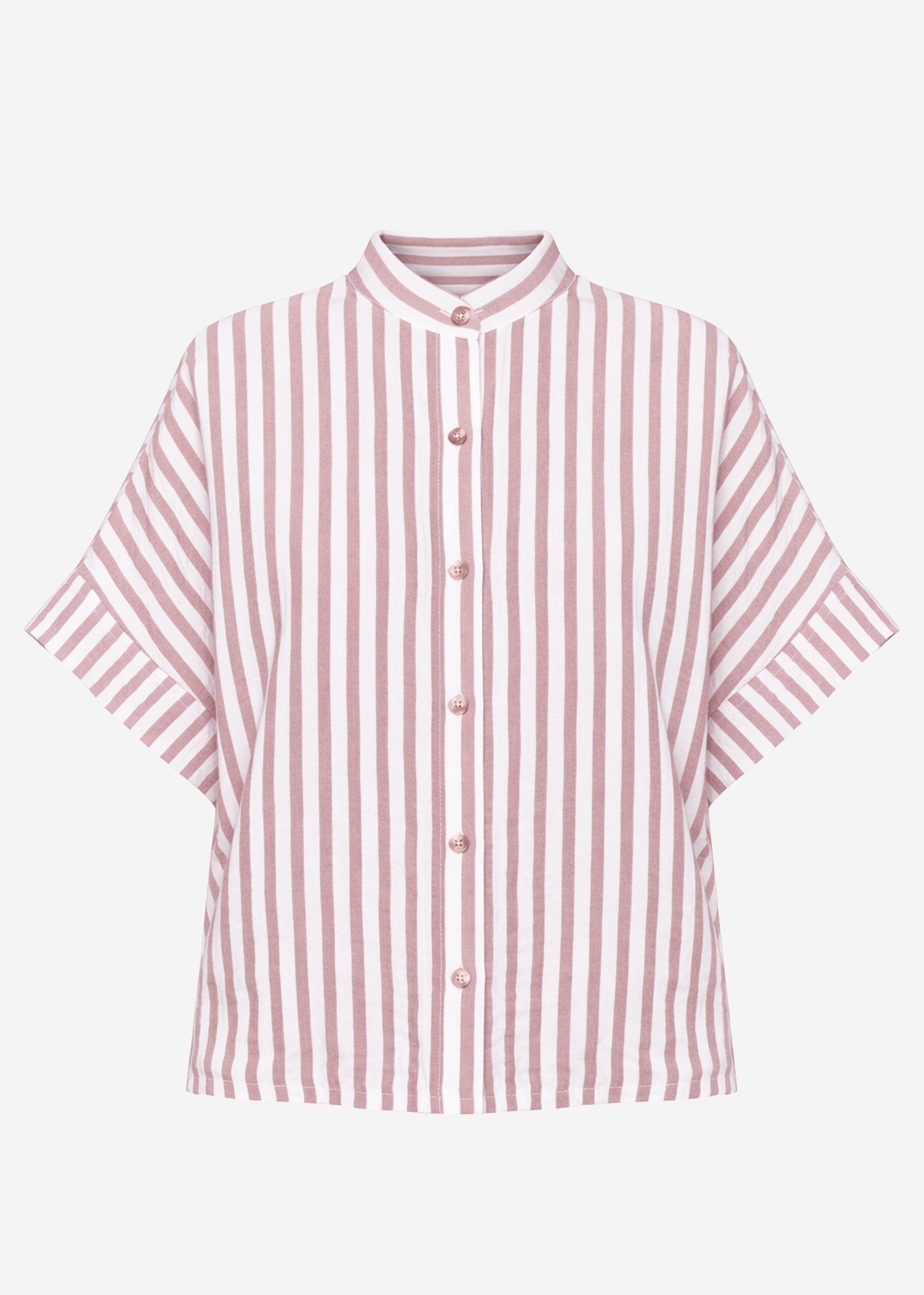 Tea | Blusa de muselina a rayas · Rosa empolvado