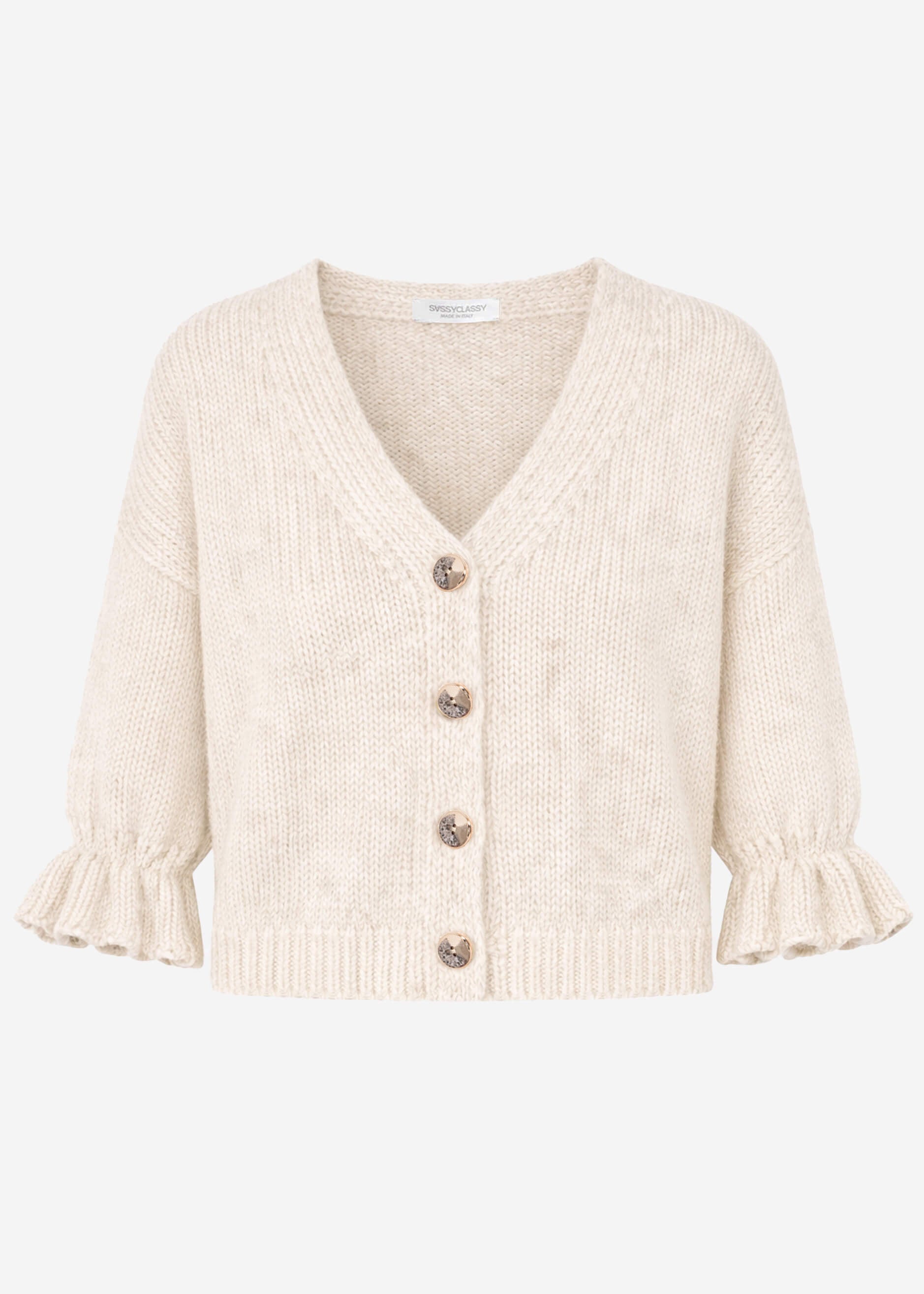 Tara | Cárdigan · Beige claro