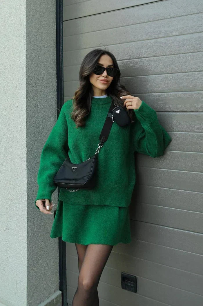 Beatriz | Conjunto de Punto (Falda + Jersey)