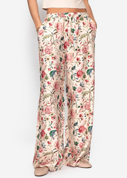 Aurora | Pantalón floral · Beige