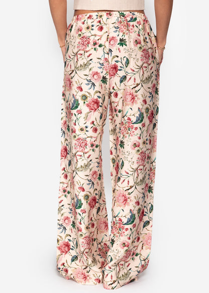 Aurora | Pantalón floral · Beige