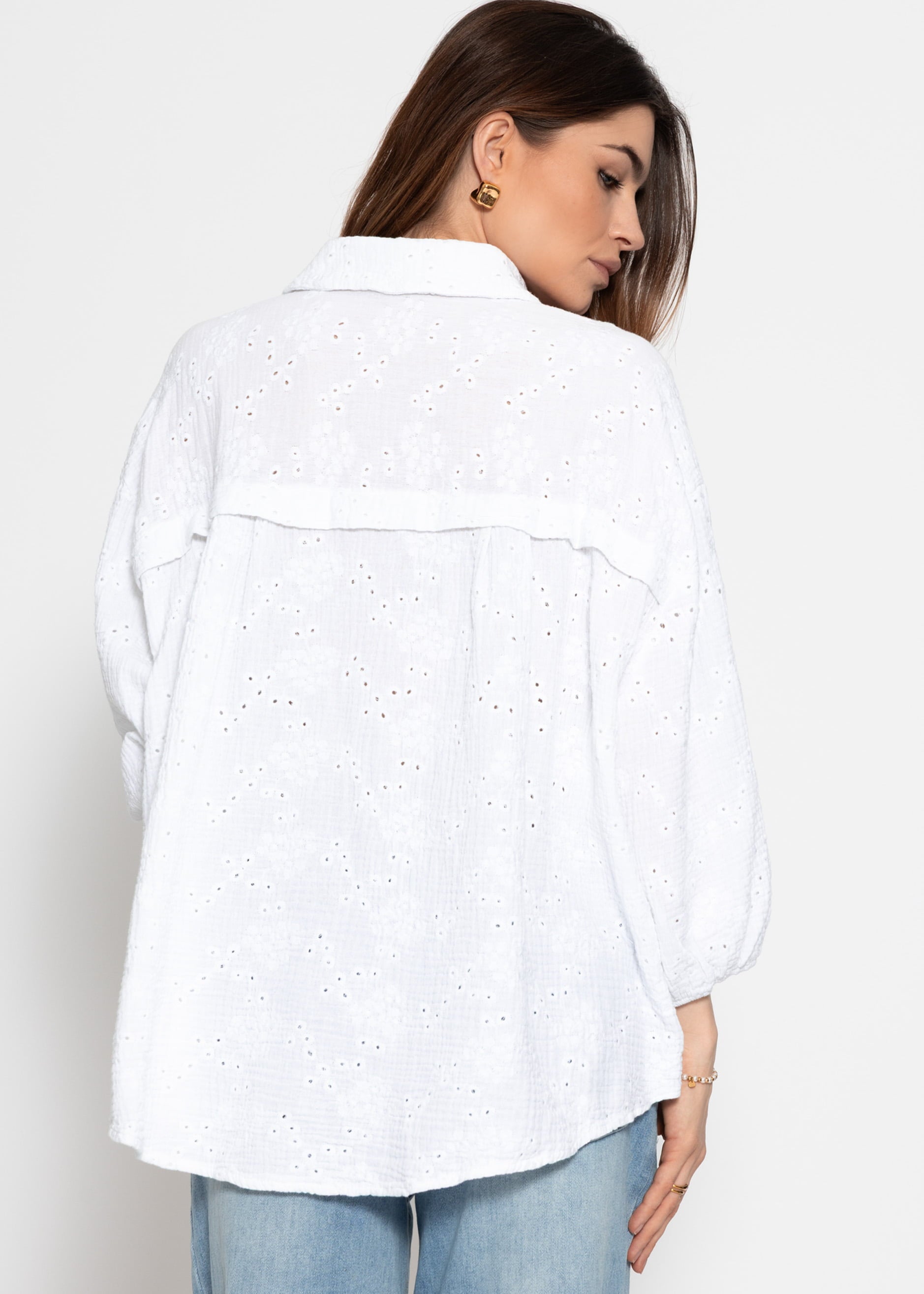 Naia | Blusa de muselina · Blanco