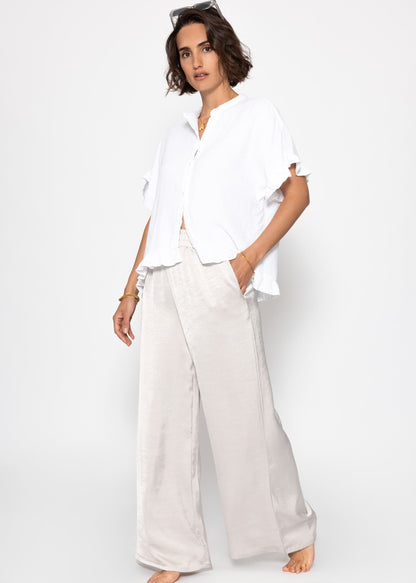 Clea | Blusa de muselina · Blanco