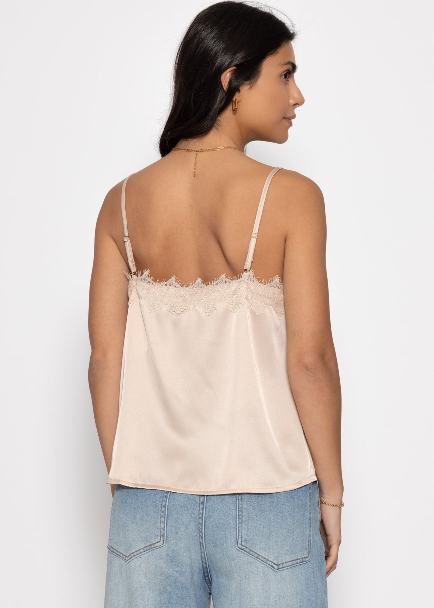 Rosalía | Top de encaje · Beige