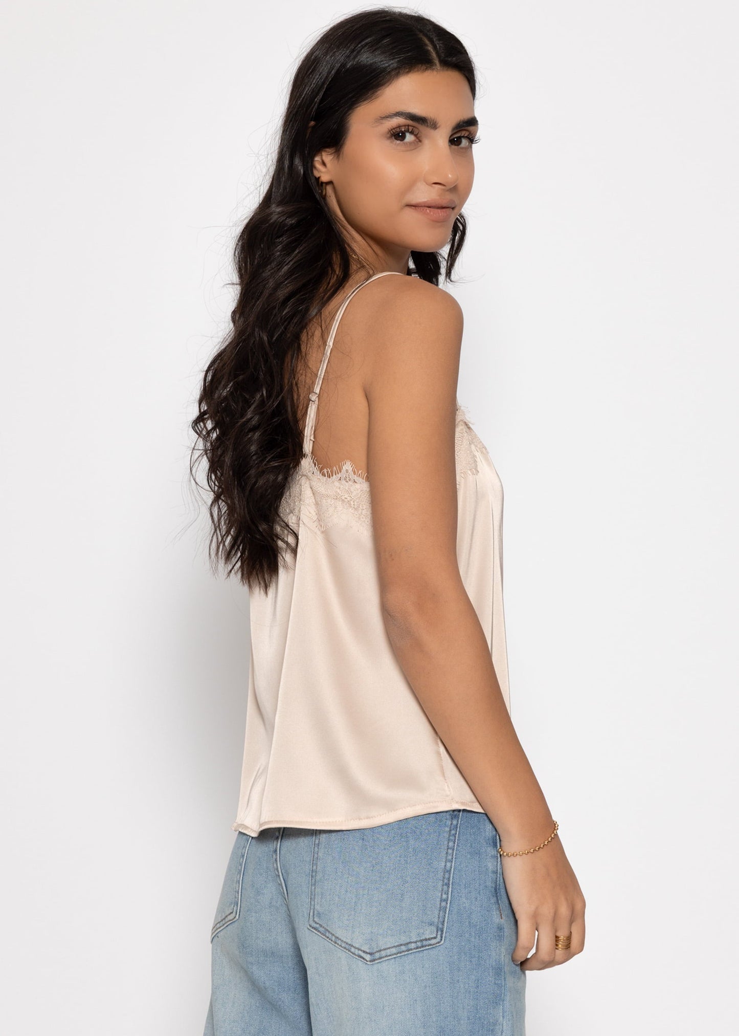 Rosalía | Top de encaje · Beige