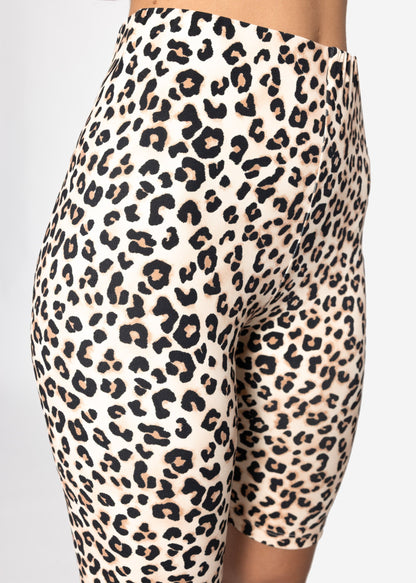 Livia | Leggings deportivos estampado leopardo · Beige