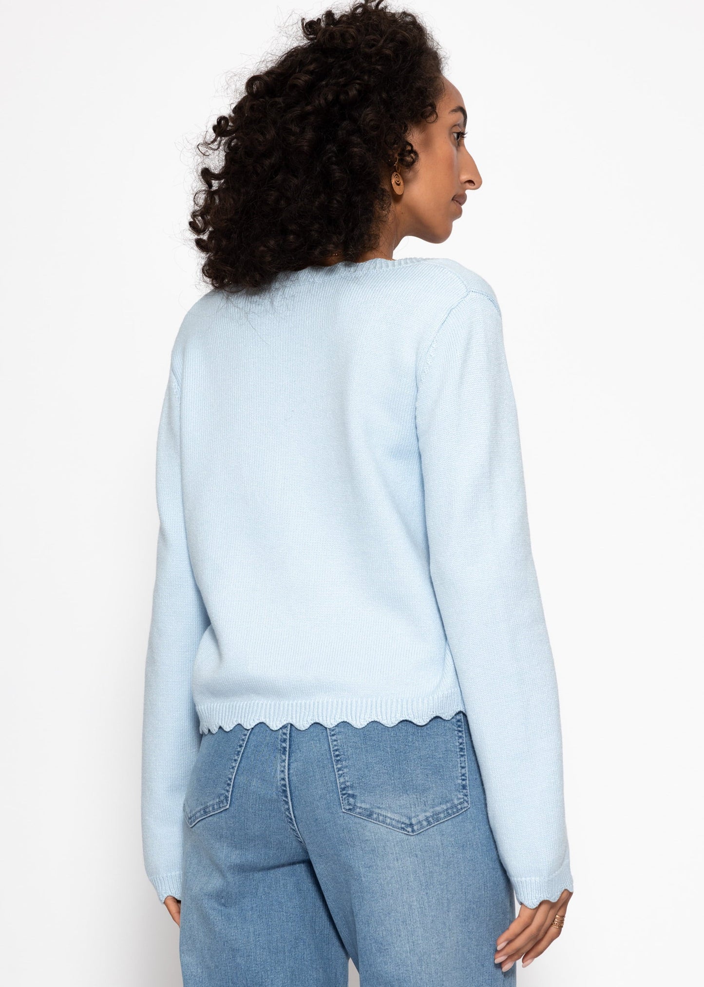 Yara | Cárdigan · Azul claro