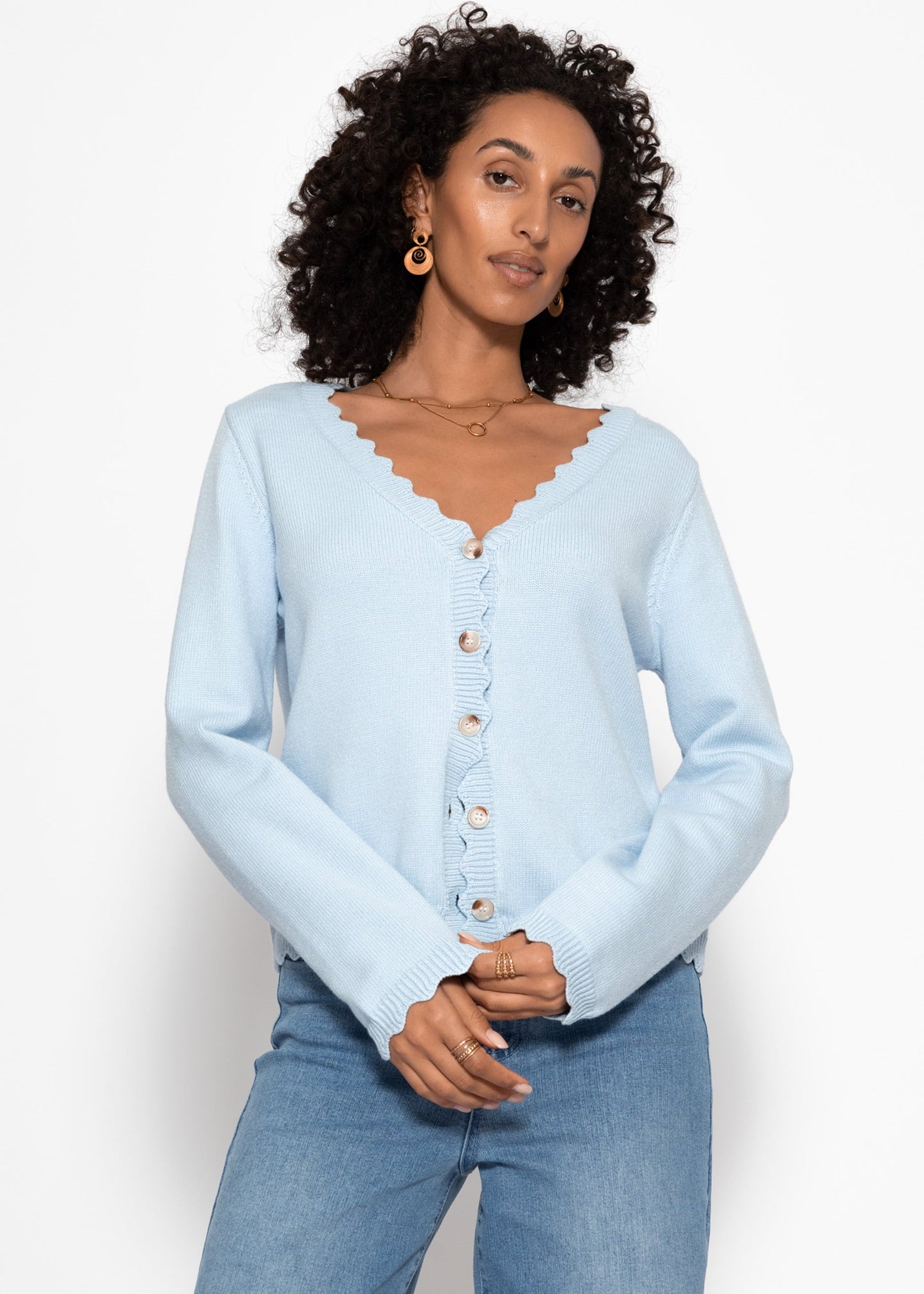 Yara | Cárdigan · Azul claro