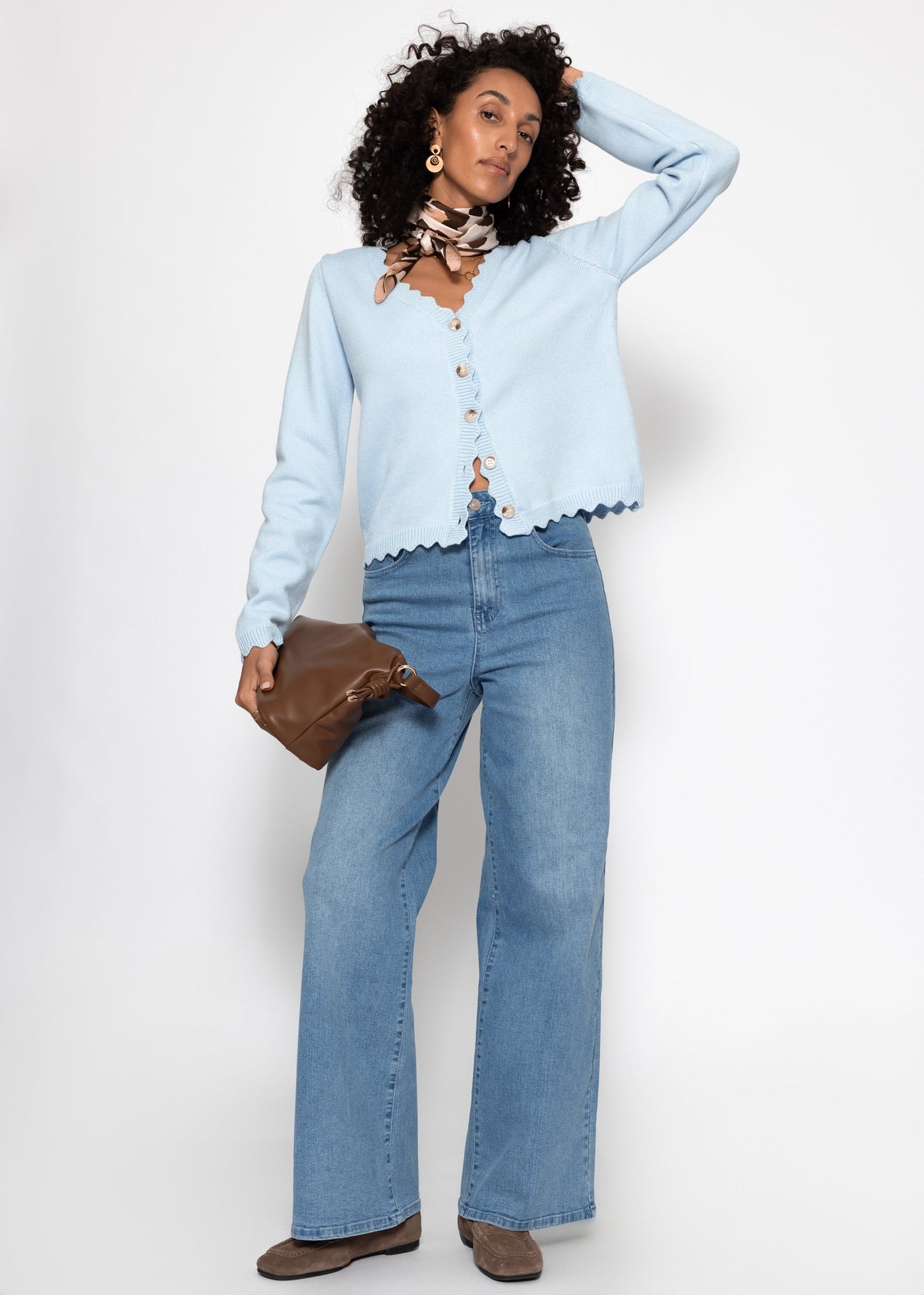 Yara | Cárdigan · Azul claro