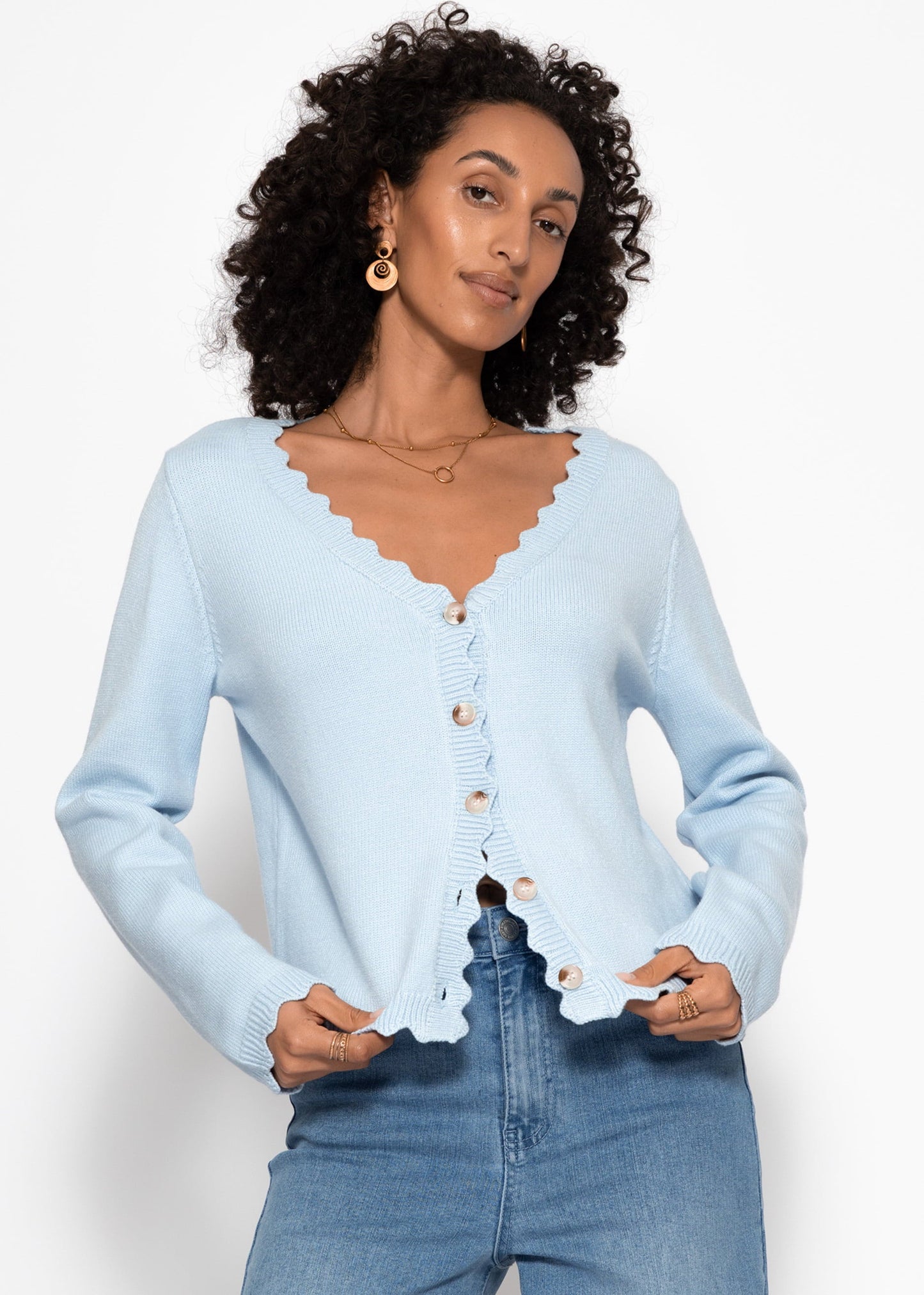 Yara | Cárdigan · Azul claro