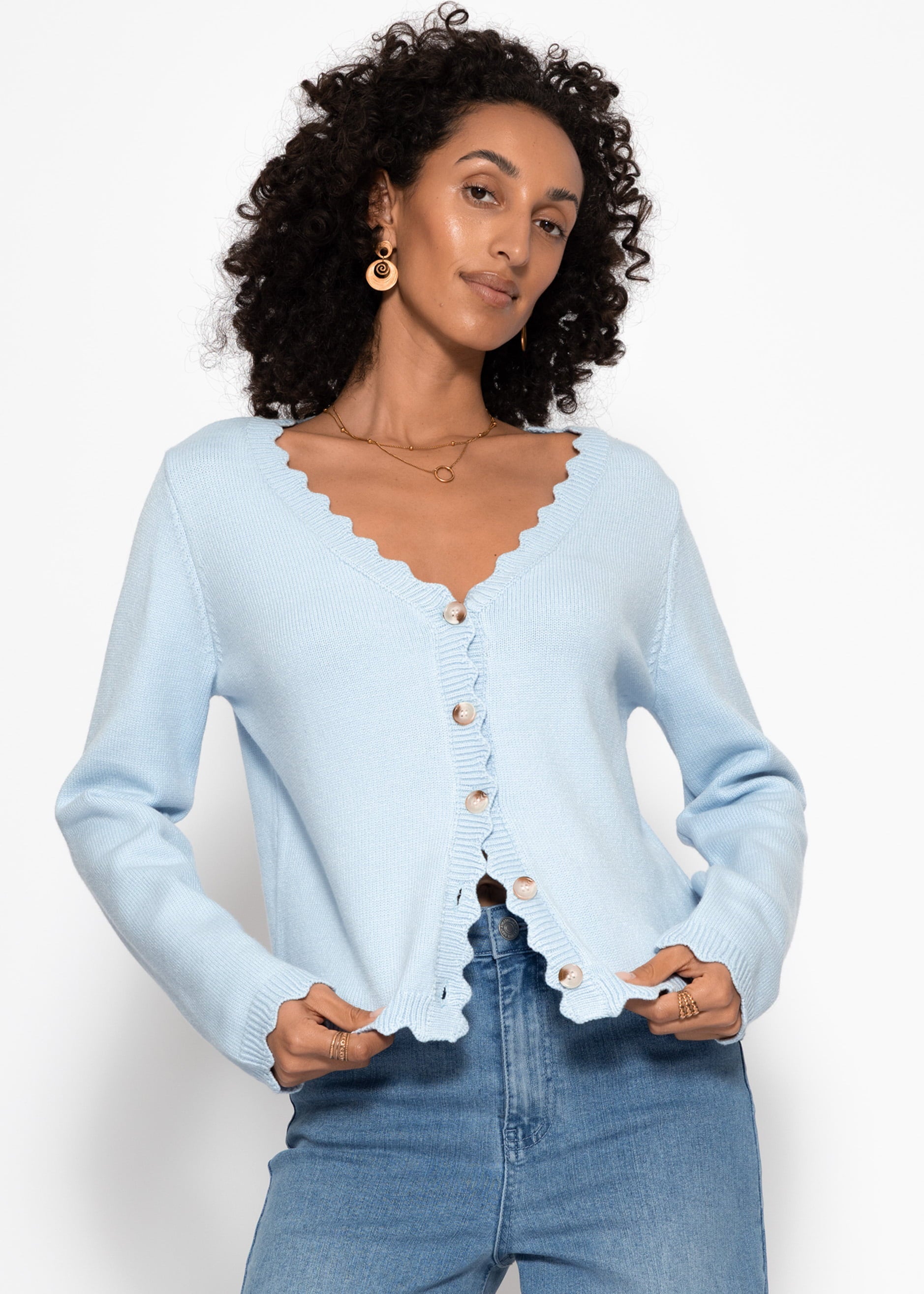 Yara | Cárdigan · Azul claro