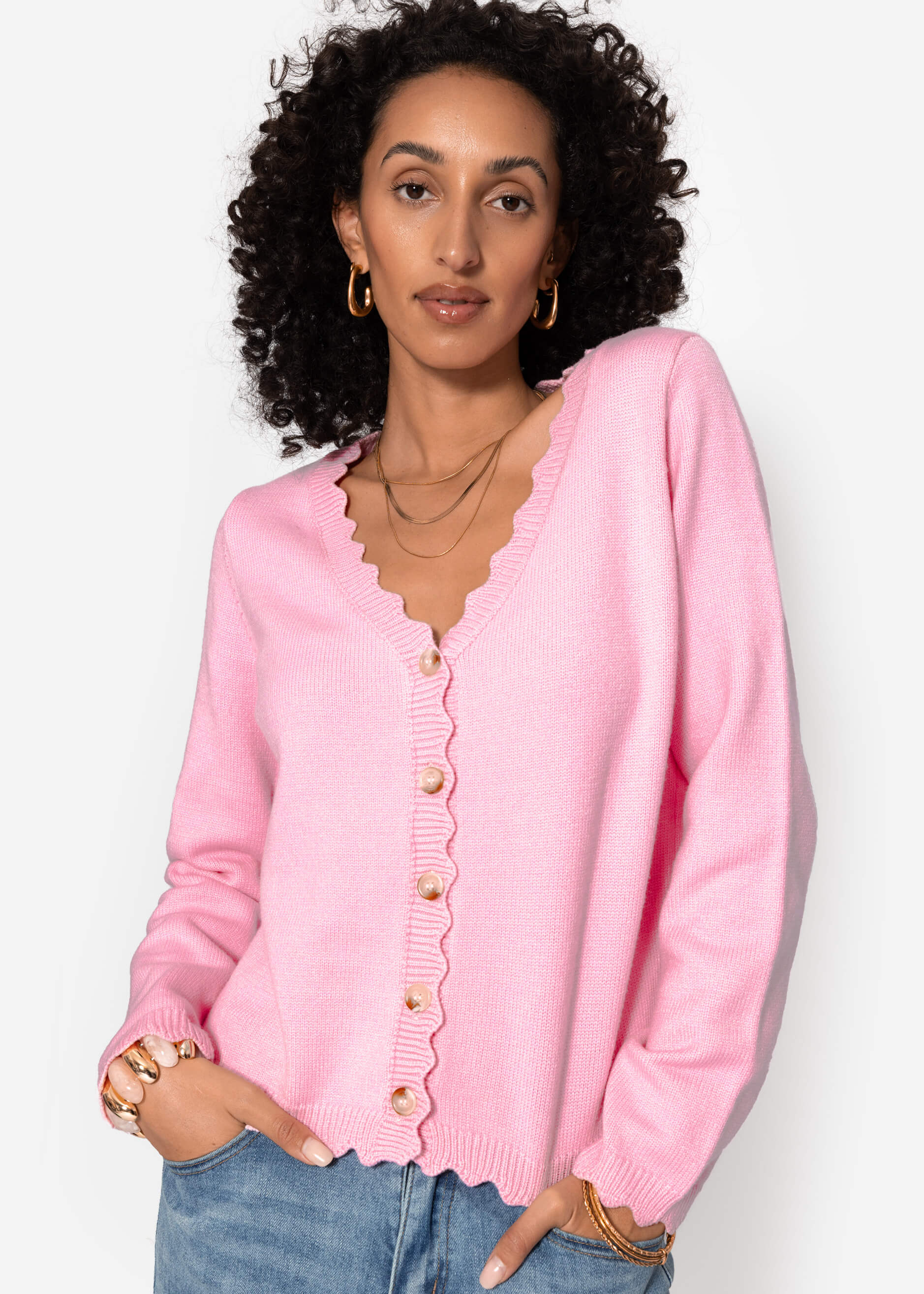 Yara | Cárdigan · Rosa