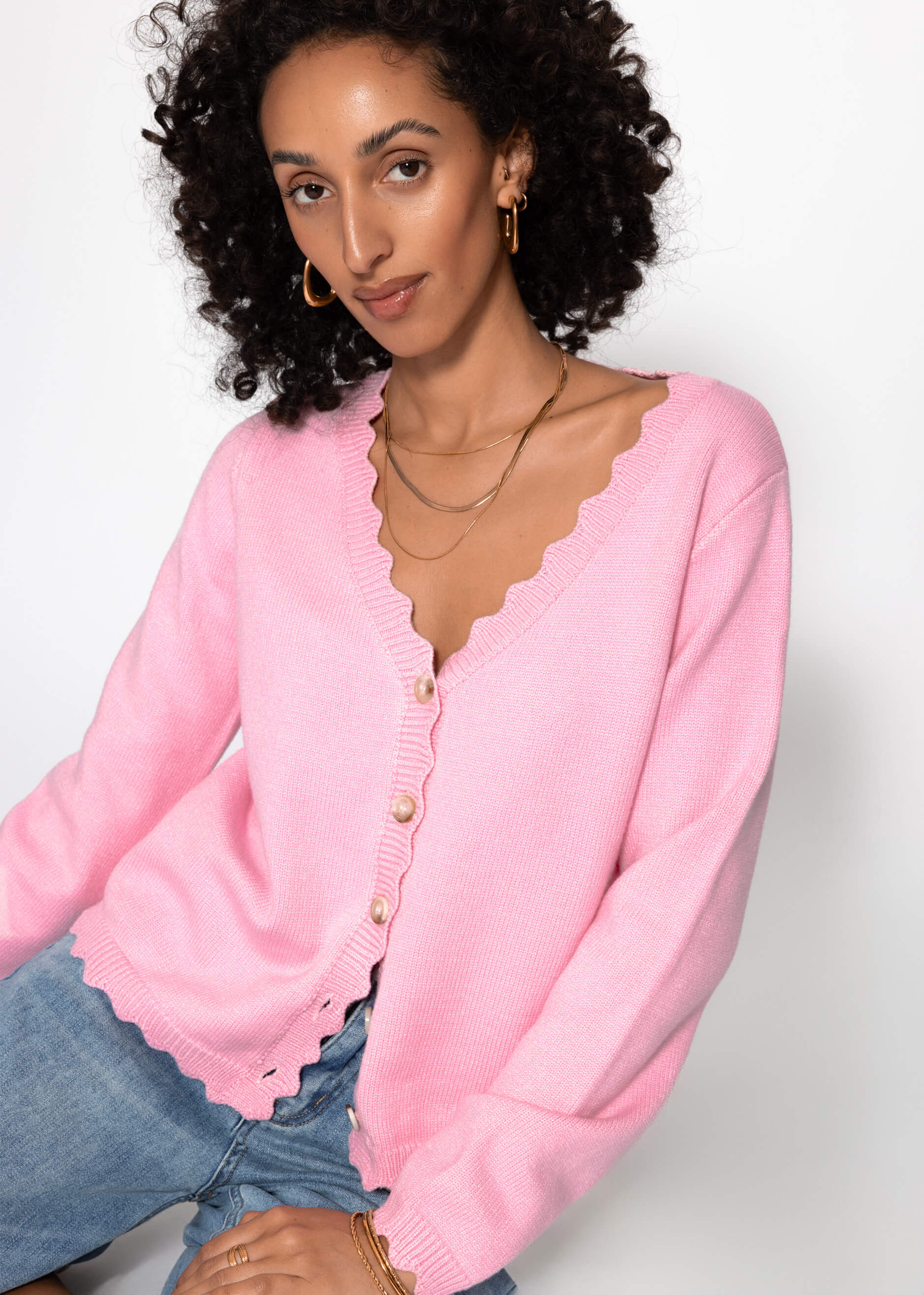 Yara | Cárdigan · Rosa