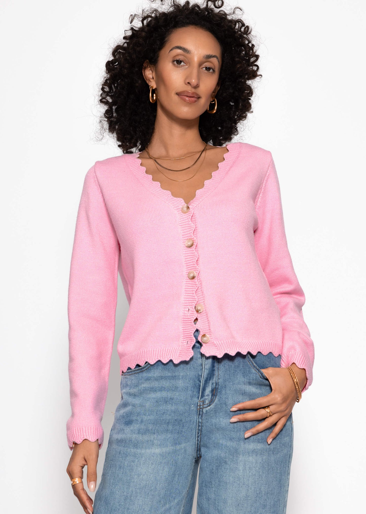 Yara | Cárdigan · Rosa
