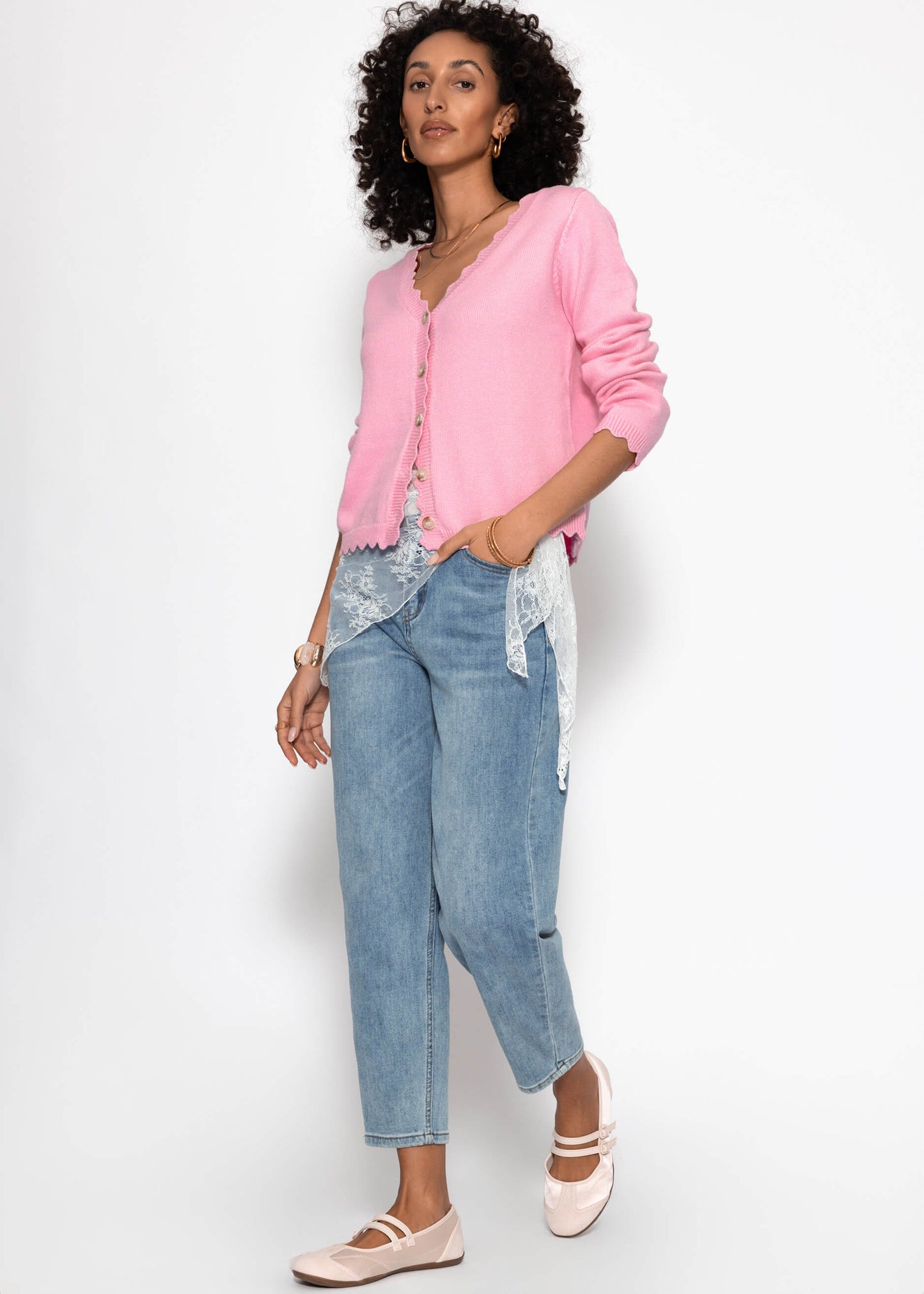 Yara | Cárdigan · Rosa