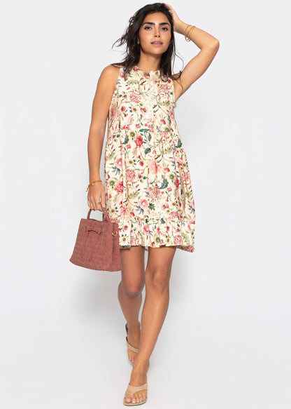 Ofelia | Vestido floral · Beige