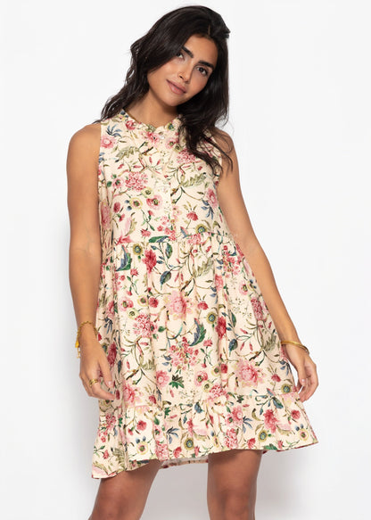Ofelia | Vestido floral · Beige