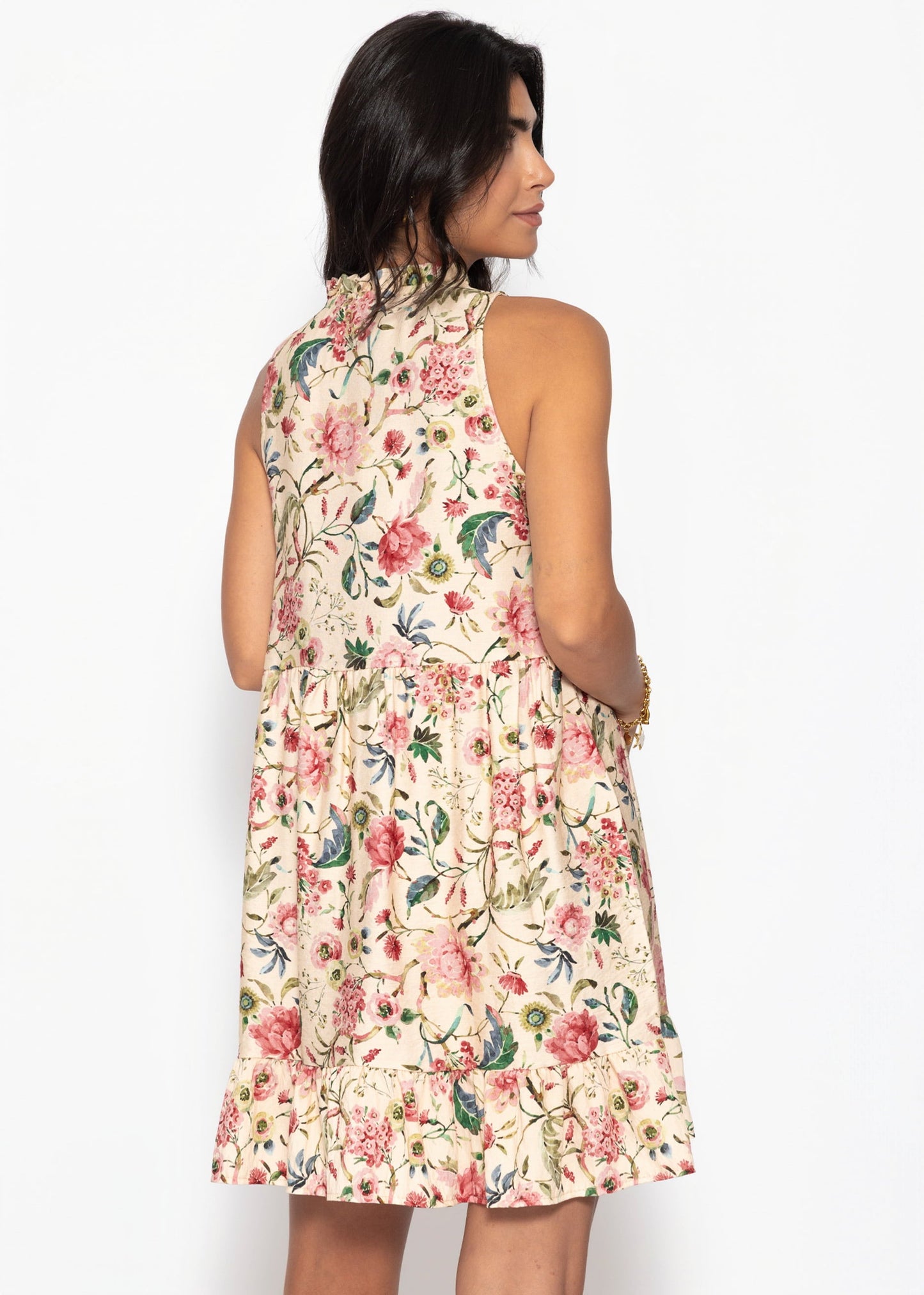 Ofelia | Vestido floral · Beige