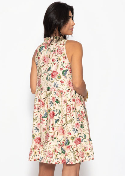 Ofelia | Vestido floral · Beige