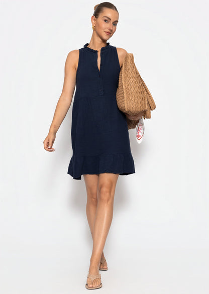 Aina | Vestido de muselina · Azul marino