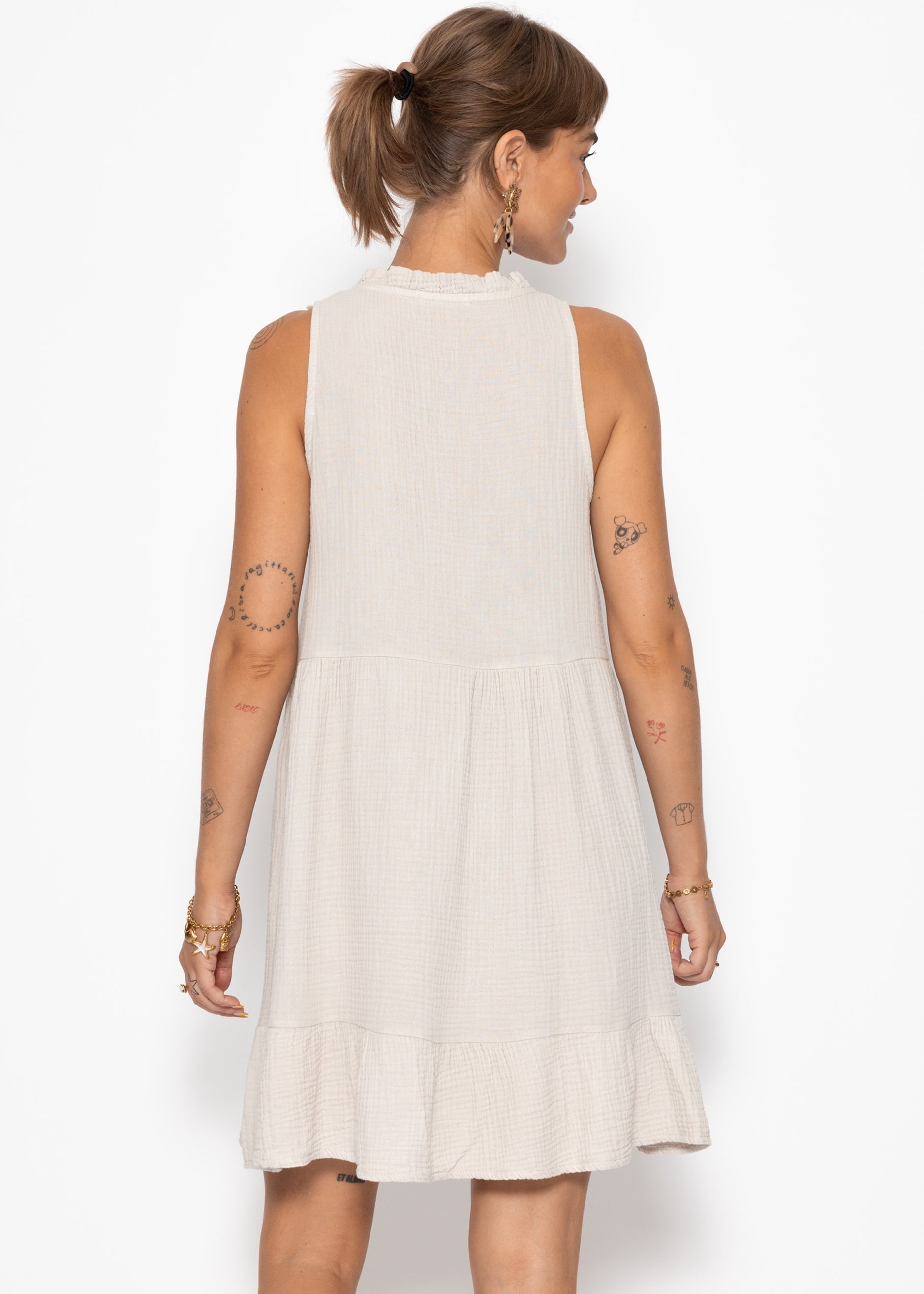 Aina | Vestido de muselina · Beige