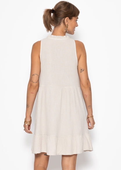 Aina | Vestido de muselina · Beige