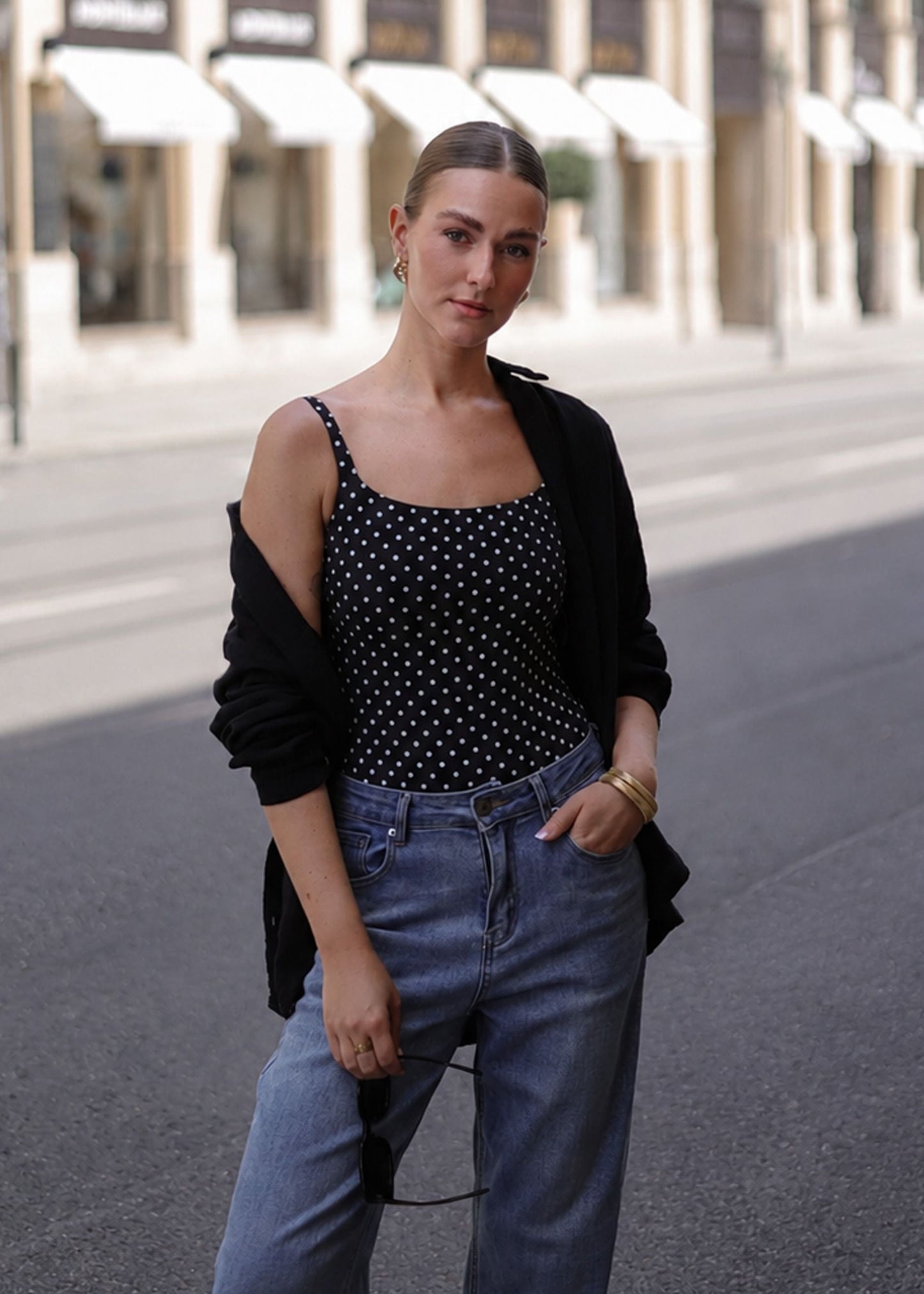 Zaira | Body de lunares · Negro